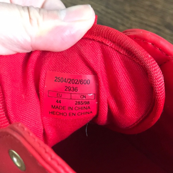 ZARA mens red high top sneakers - Picture 4 of 5